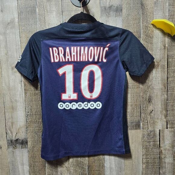 NIKE PSG HOME FOOTBALL SHIRT #10 ZLATAN IBRAHIMOVIC 2015-16 YOUTH - Picture 5 of 8